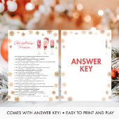 Kerst Trivia Spel Feestdagenkaart