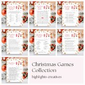 Kerst Trivia Spel Feestdagenkaart