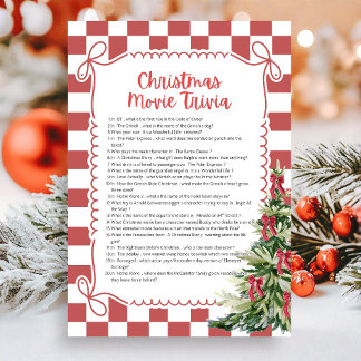 Kerst Trivia Spel Feestdagenkaart