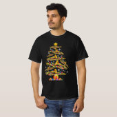 Kerst Trombone Speler Xmas Tree Jazz Muziek Liefde T-shirt (Voorkant volledig)