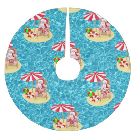 Kerst Tropisch strand Kerstman Boomrok Kerstboom Rok