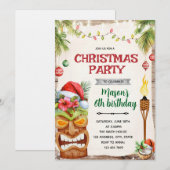 Kerst Tropisch uitnodiging voor feest (Voorkant / Achterkant)