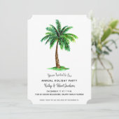 Kerst Tropische feestdag Palm Tree Kaart (Staand voorkant)