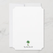 Kerst Tropische feestdag Palm Tree Kaart (Achterkant)