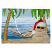 Kerst Tropische Zandman Met Hangmat Groot Cadeauzakje (Achterkant)