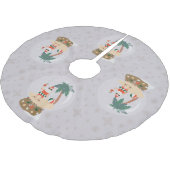 Kerst Tropische Zomer Sneeuw wereldbol Kerstman Kerstboom Rok (Gekanteld)