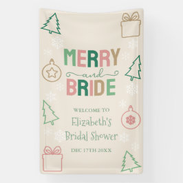 Kerst trouwfeest bruidsfeest spandoek