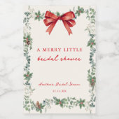 Kerst trouwfeest favor labels voedselcontainer etiket (Enkel label)