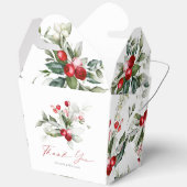 Kerst Trouwgunst Cadeaudoos met Dank u Nee Bedankdoosjes (Open)