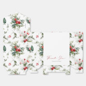 Kerst Trouwgunst Cadeaudoos met Dank u Nee Bedankdoosjes (Ongevouwen)