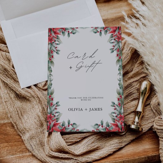 Kerst Trouwkaarten en Geschenken Teken, Kaart