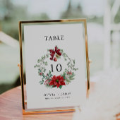 Kerst Trouwtafel kaart Sjabloon