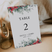 Kerst Trouwtafel Kaarten Sjabloon