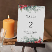 Kerst Trouwtafel Kaarten Sjabloon