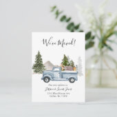 Kerst Truck Bewegende Aankondiging We zijn verhuis (Staand voorkant)