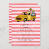 Kerst  Truck Trouwdouche Kaart (Voorkant / Achterkant)