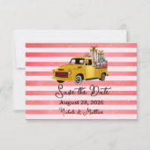 Kerst Truck Wedding Save The Date (Voorkant)