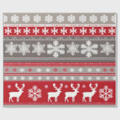 Kerst trui patroon inpakpapier (Vlak)