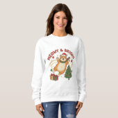 Kerst-trui voor kattenliefhebbers trui (Voorkant volledig)