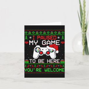 Kerst-trui voor videogame-liefhebbers, grappig voo kaart