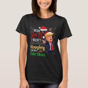 Kerst Trump Beste Kerstman Fake Nieuws Grappige Ke T-shirt