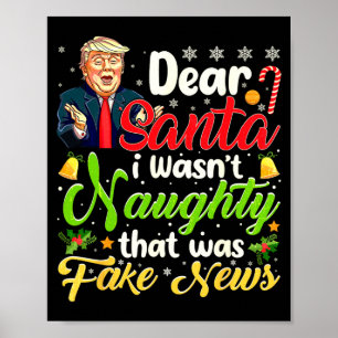 Kerst Trump Beste Kerstman Valse Nieuws Grappig Ke Poster