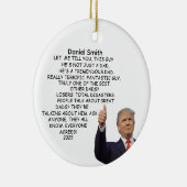 Kerst Trump Pap Cadeau Grappig Pap Ornament Cadeau (Rechts)