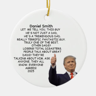 Kerst Trump Pap Cadeau Grappig Pap Ornament Cadeau