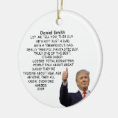 Kerst Trump Pap Cadeau Grappig Pap Ornament Cadeau (Links)