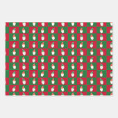 Kerst Tuin Gnome Elf Wrapping Paper (Voorkant)