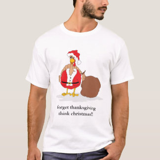 kerst turkije , vergeet Thanksgiving T-shirt