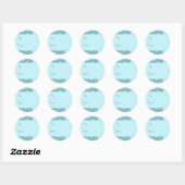 Kerst Turquoise Sneeuwvlokken Gift Labels (Vel)
