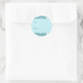 Kerst Turquoise Sneeuwvlokken Gift Labels (Tas)