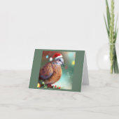 Kerst Turtle Dove 1 Feestdagen Kaart (Voorkant)