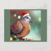 Kerst Turtle Dove 1 Feestdagenkaart (Voorkant)