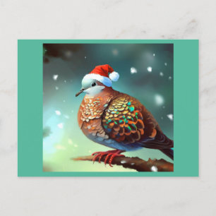 Kerst Turtle Dove 3 Feestdagenkaart