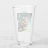 Kerst Turtle Dove 3 Glas (Achterkant)