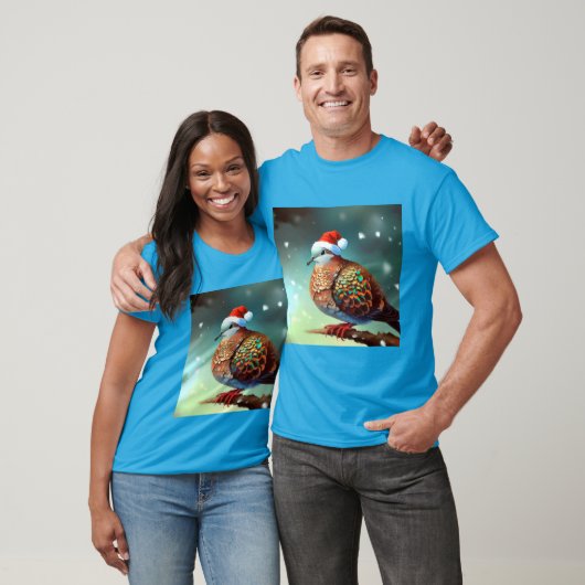 Kerst Turtle Dove 3 T-shirt (Unisex)