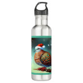 Kerst Turtle Dove 3 Waterfles (Voorkant)
