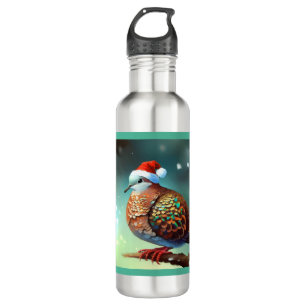 Kerst Turtle Dove 3 Waterfles
