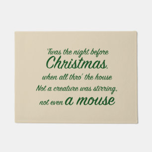 Kerst ‘Twas de avond ervoor Deurmat