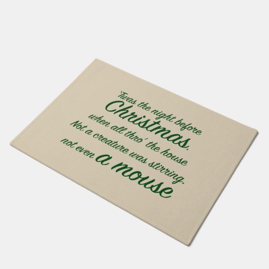 Kerst ‘Twas de avond ervoor Deurmat (Schuin)