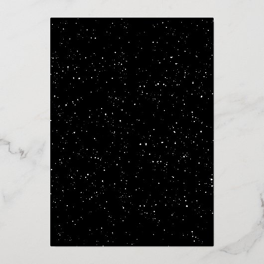 Kerst twee foto gespikkeld goud zwart modern folie feestdagenkaart (Achterkant)