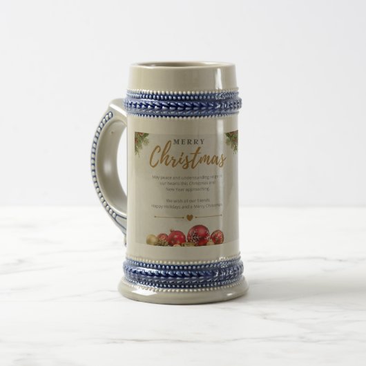 Kerst Two-Tone Coffee Mok 2024 (Voorkant links)