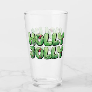 Kerst Typografie Glas