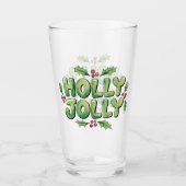 Kerst Typografie Glas (Voorkant)