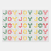 Kerst Typografie Lelijke Trui Textuur Inpakpapier Vel (Voorkant)