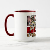 Kerst Typografie Merry Merry Christmas Mok (Links)