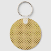 Kerst Typografie Rood & Groen Naadloos Patroon Sleutelhanger (Achterkant)