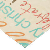 Kerst  Typografie Tafelkleed (Gekanteld)